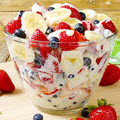 Red, White and Blue Cheesecake Salad
